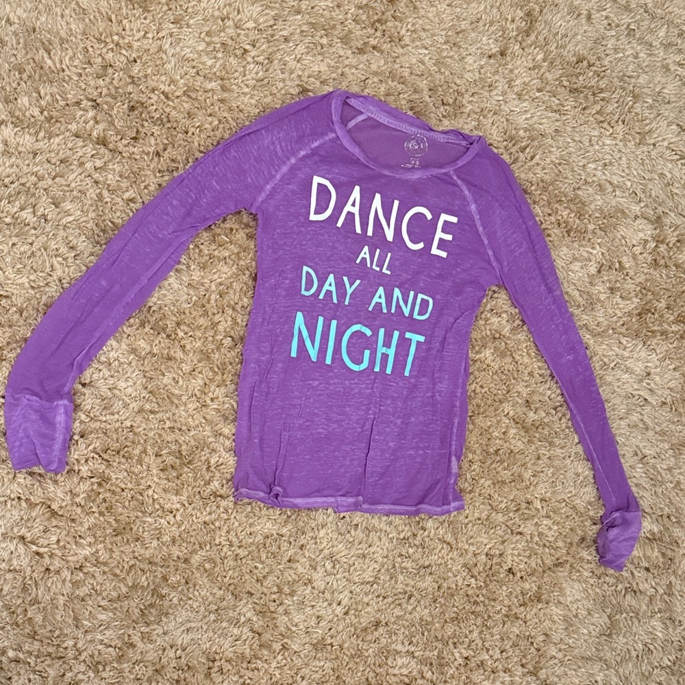 SO Purple Long Sleeve Tee - Dance All Day and Night